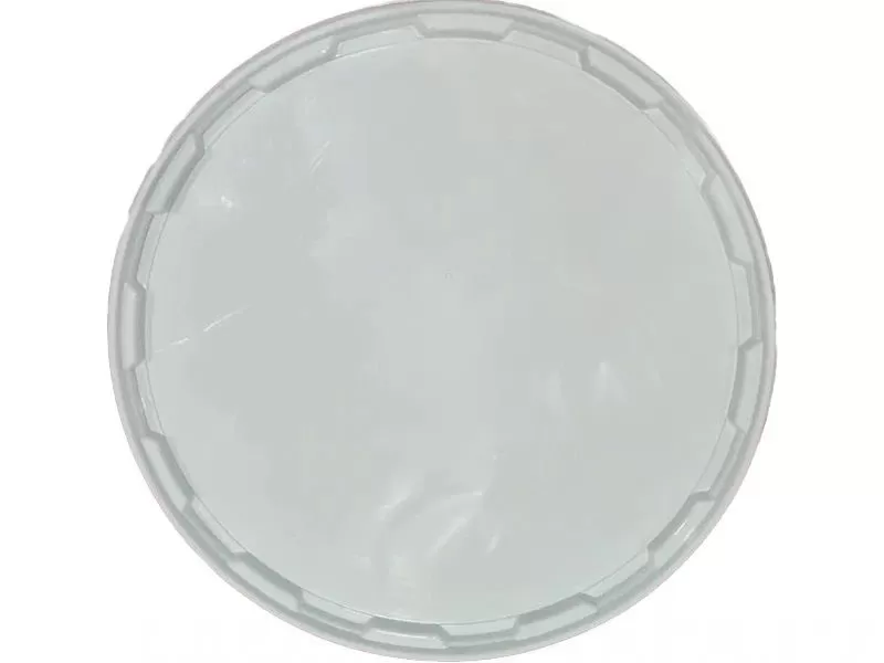 Ведро 10,7л круглое, с металлической ручкой, с белой крышкой, код: 36795