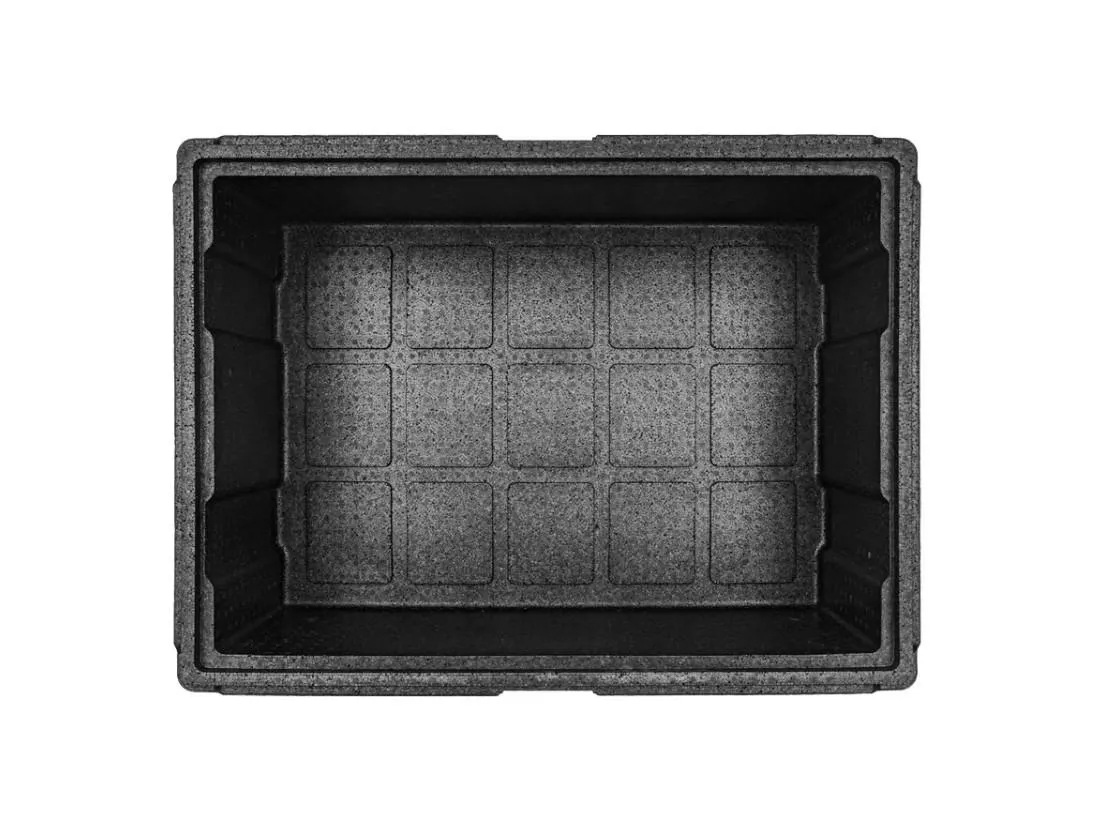 Контейнер 600х400х320 84л. изотермический, с датчиком температуры, с крышкой, плотность 55, код: 40423