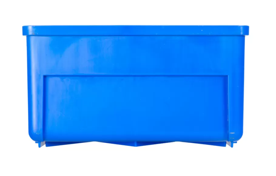 Ящик сплошной 400×185×100 мм, объем 7.4 л., арт.: 6003, синий, код: 10460