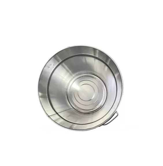 Ведро металл 20л. с крышкой, корона, арт. ВМк 20б, код: 21234