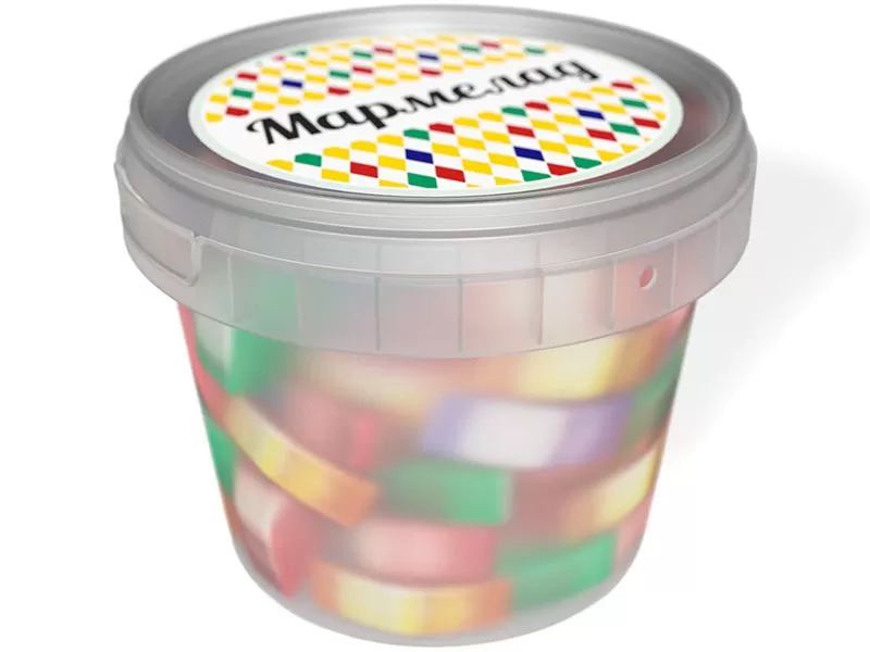 Банка круглая одноразовая с контрольным замком, 365мл