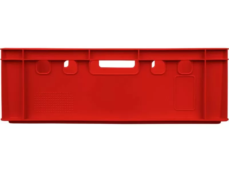 Ящик сплошной 600×400×200 мм, объем 40 л., арт.: 207, красный, код: 00384, Е2 (евроформат)