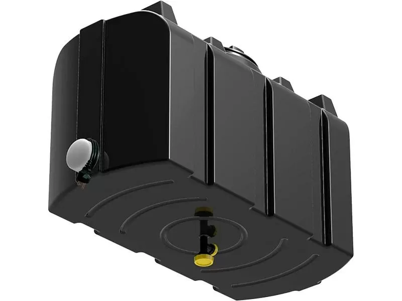 Пластиковый бак для душа 200 литров с подогревом, арт.: Бак R 200 c подогревом, цвет: чёрный, код: 25922