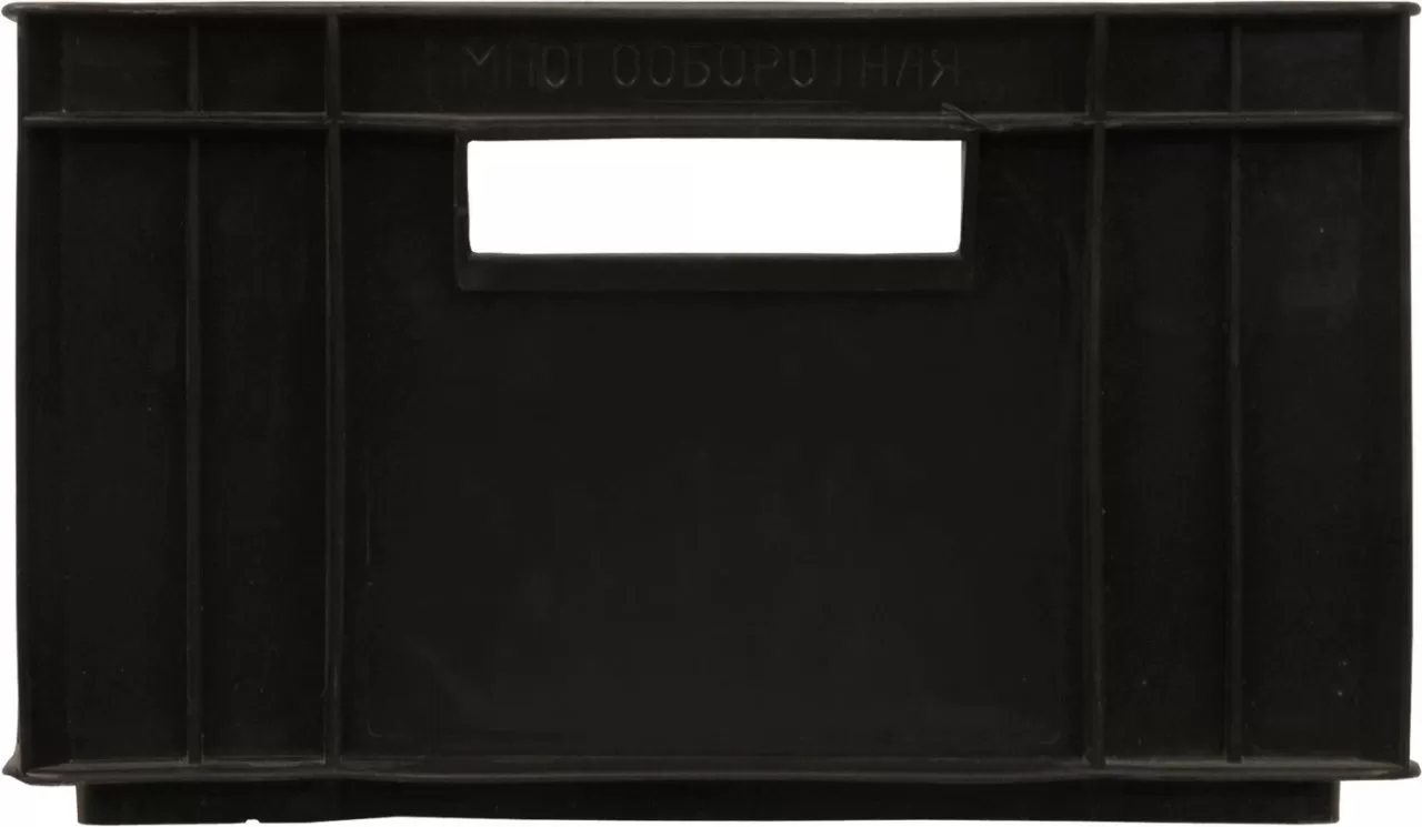 Ящик сплошной 410×300×180 мм, объем 22.14 л., арт.: 302-Б3, чёрный, код: 00412