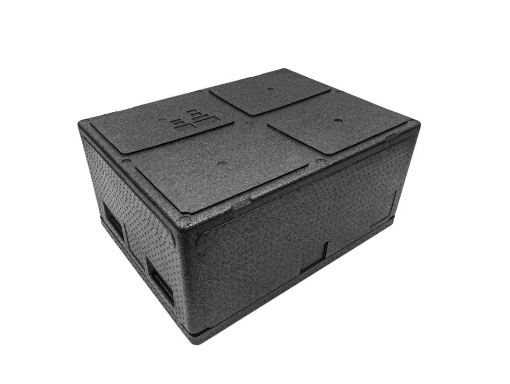 Контейнер 600х400х320 109л. изотермический, с датчиком температуры, с крышкой, плотность 55, код: 40424