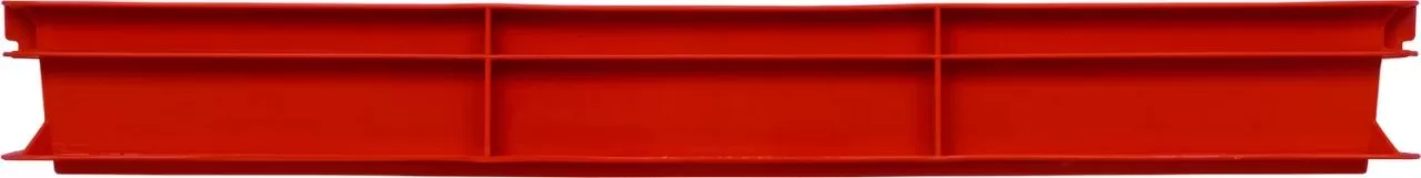 Ящик сплошной 600×400×75 мм, объем 15 л., арт.: 424, красный, код: 06179