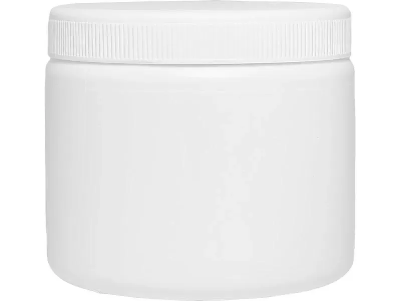 Банка п/э 0,6л. круглая, с крышкой, код: 32149