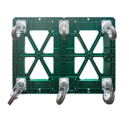 Тележка 800х615 с 6 колесами пластиковая зеленый, арт. 508 НСТ/6_колёс, код: 25667