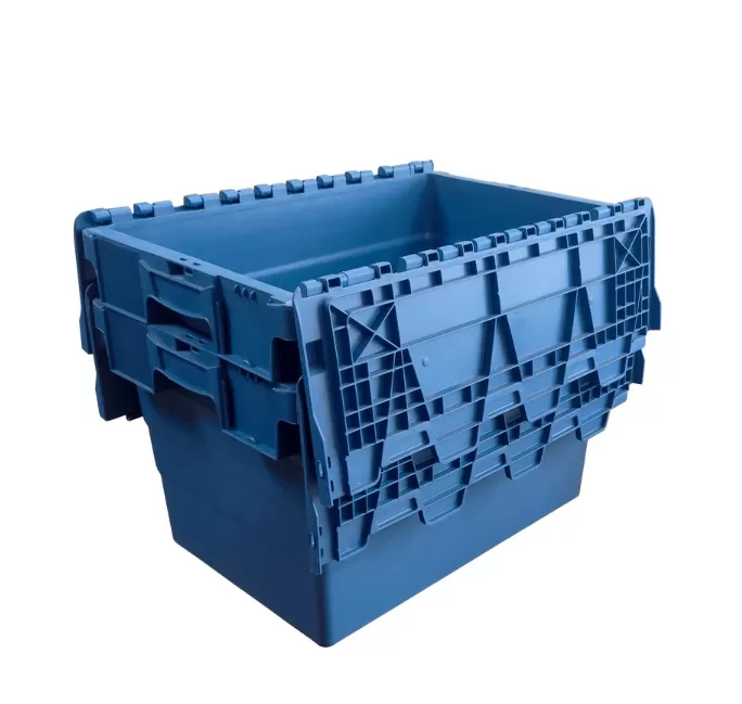 Ящик сплошной 600×400×255 мм, объем 60 л., арт.: SPKM 250, синий, код: 17632