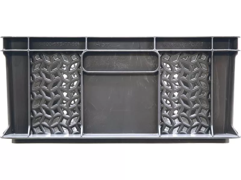 Ящик перфорированный 600×400×180 мм, объем 35 л., арт.: 706.02.02 м, серый, код: 16417