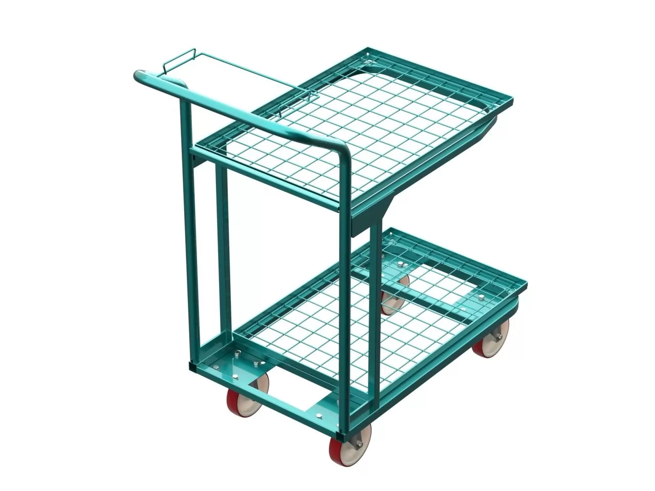 Тележка для подбора на 2 пластиковых ящика