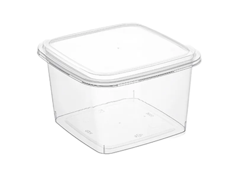 Контейнер п/п 0,30л. квадратный, с прозрачной крышкой, код: 39502
