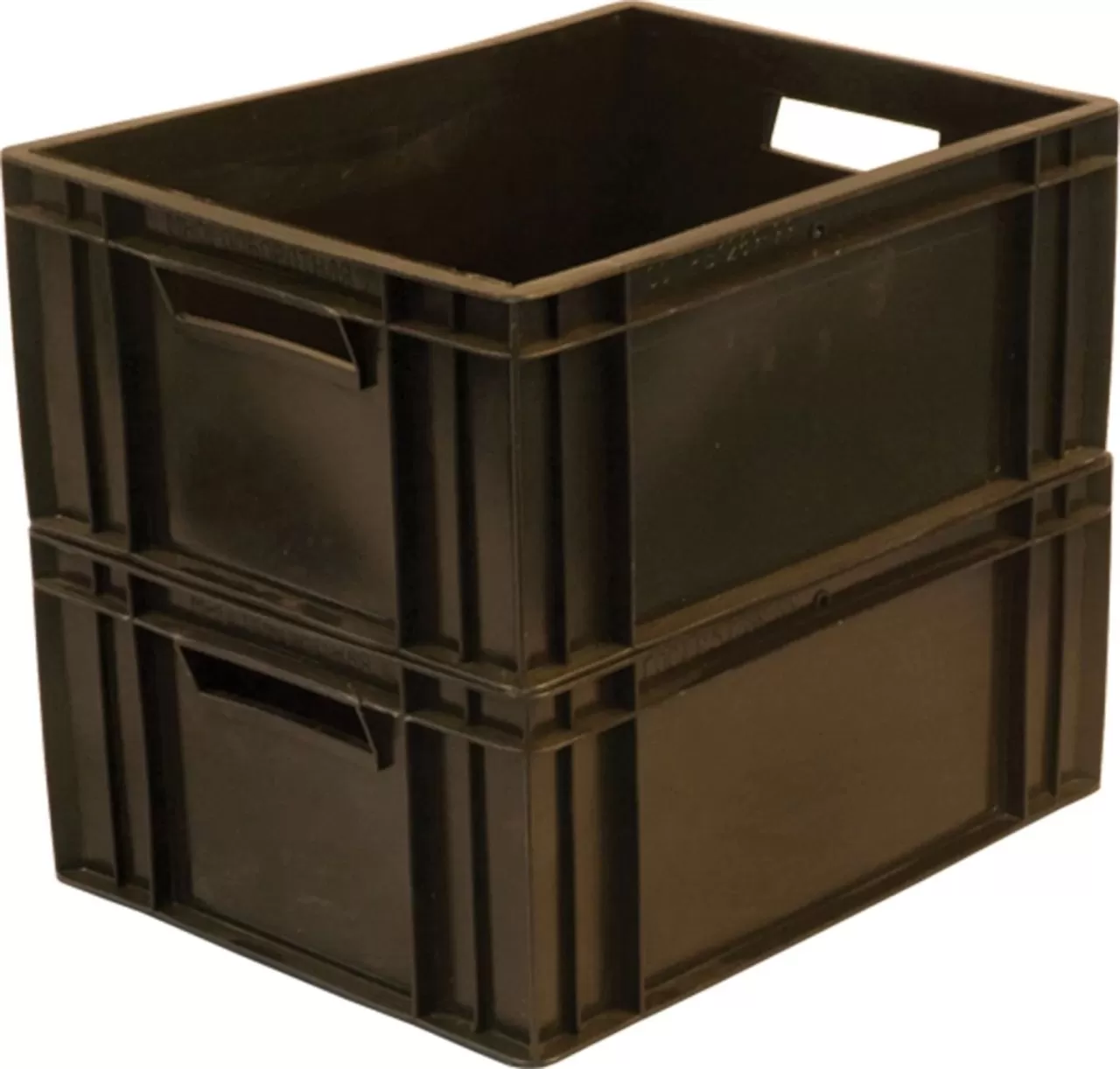 Ящик сплошной 410×300×180 мм, объем 22.14 л., арт.: 302-Б3, чёрный, код: 00412