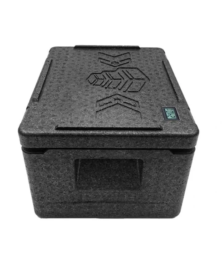 Контейнер 400х300х220 14л. изотермический, с датчиком температуры, с крышкой, плотность 55, код: 40418