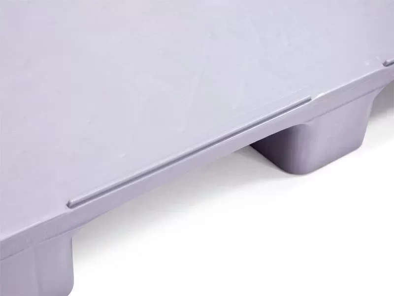 Паллет п/э 1200х1000х130 мм cплошной, на 9-ти ножках, гигиенический цв.серый, арт. IR 1210-9L-G серый, код: 10121