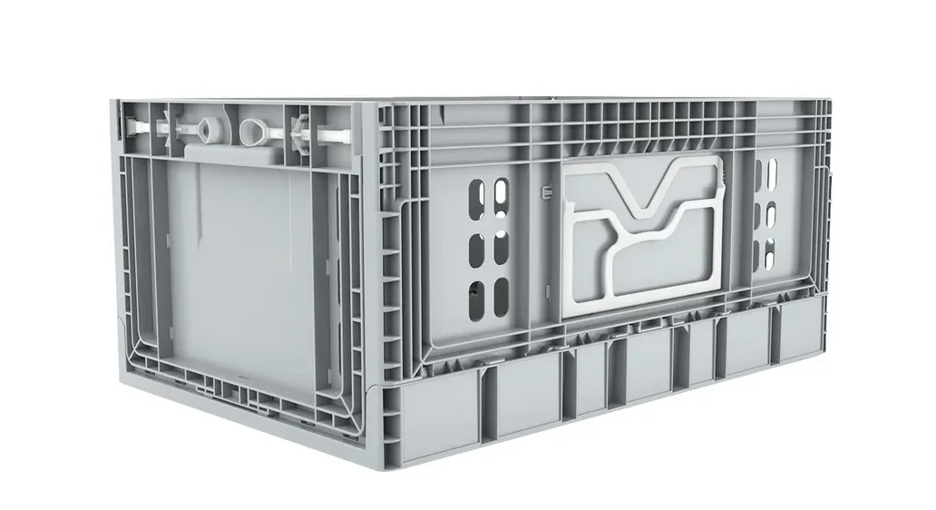 Ящик 600х400х290 перфорированный, складной, код: 34386