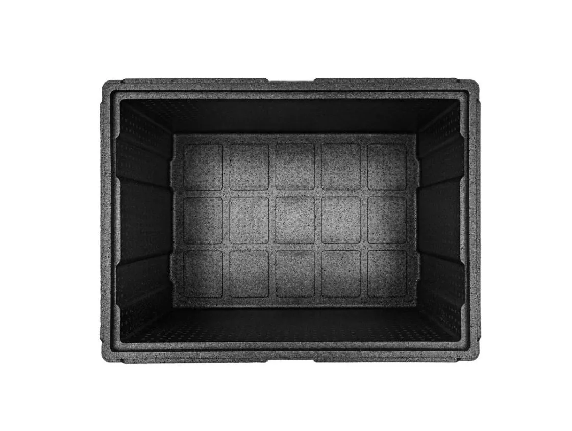 Контейнер 600х400х320 131л. изотермический, с датчиком температуры, с крышкой, плотность 55, код: 40425