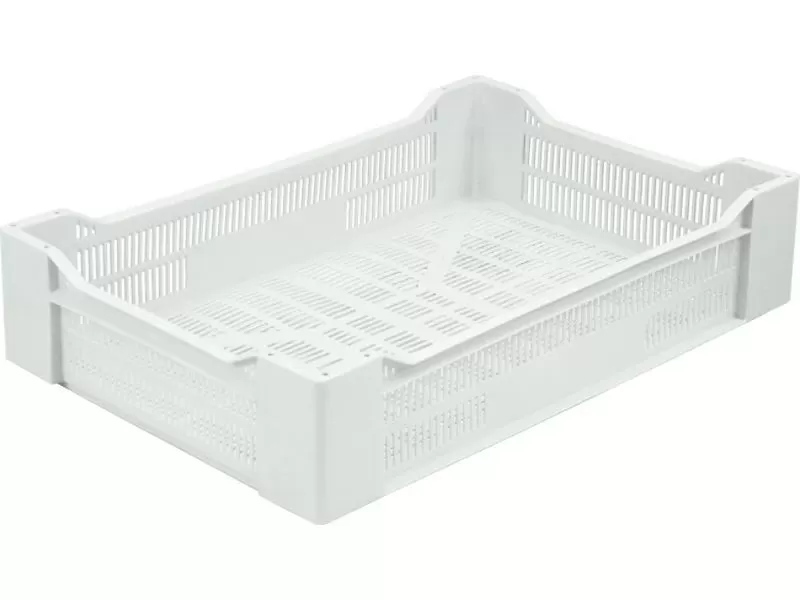 Ящик перфорированный 600×400×135, арт.: 119, объём 32.4, натуральный, код: 02493