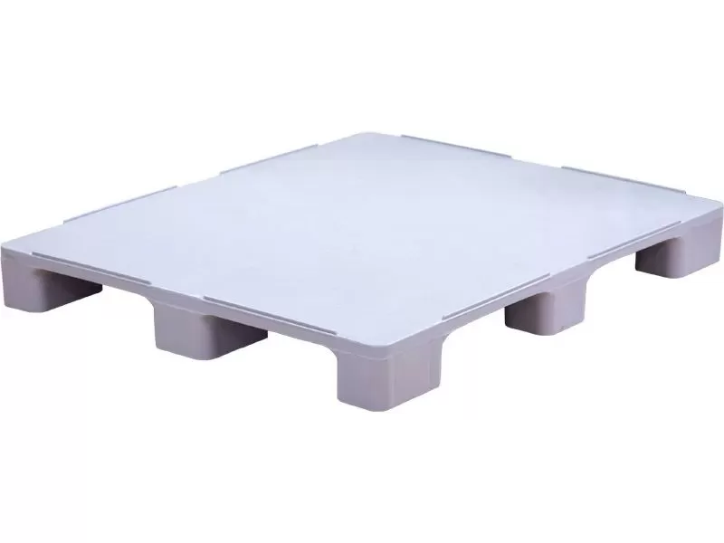 Паллет п/э 1200х1000х130 мм cплошной, на 9-ти ножках, гигиенический цв.серый, арт. IR 1210-9L-G серый, код: 10121