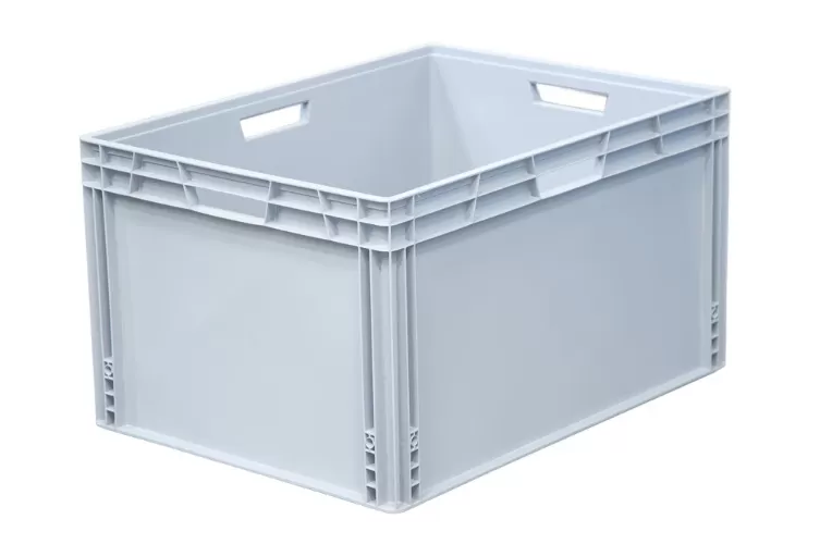 Ящик сплошной 800×600×440 мм, объем 211.2 л., арт.: SPK 8644, серый, код: 24295