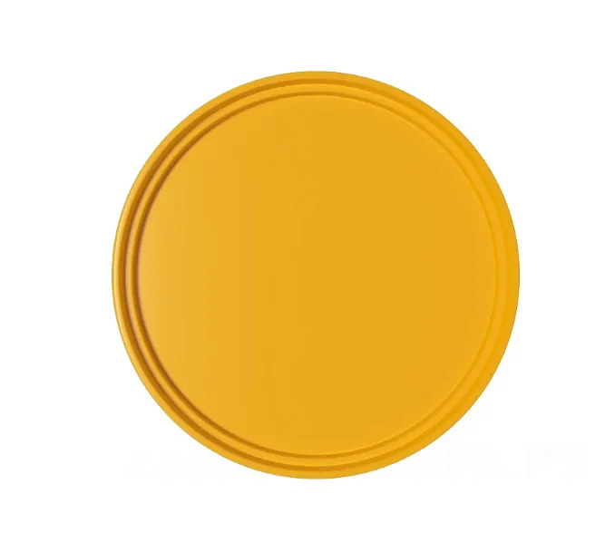 Крышка круглая для ведра ВП 0,65, ВП 0,85, ВП 1 литров, желтая, код: 03735