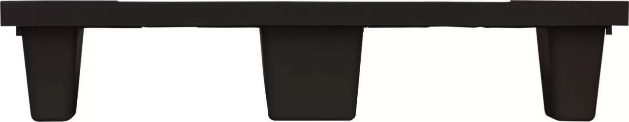Паллет 1200x800х160 перфорированный, вкладываемый, на 9-х ножках, арт. TR 1208 L черный, код: 12748