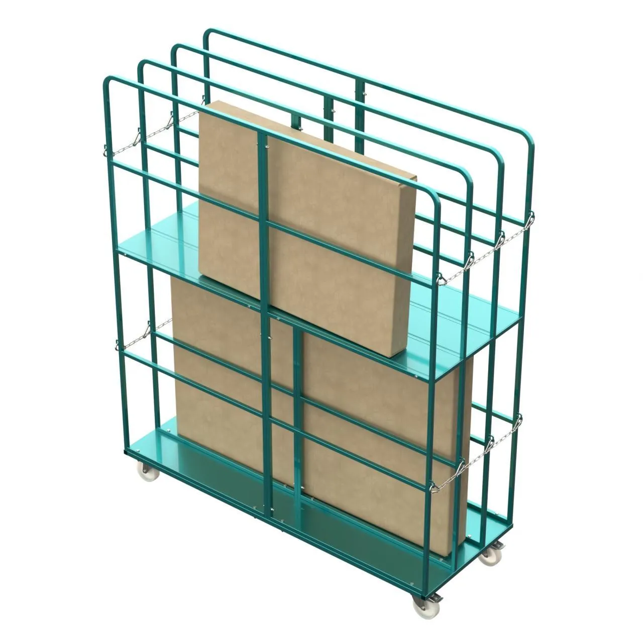 Тележка для негабаритного товара двухуровневая 