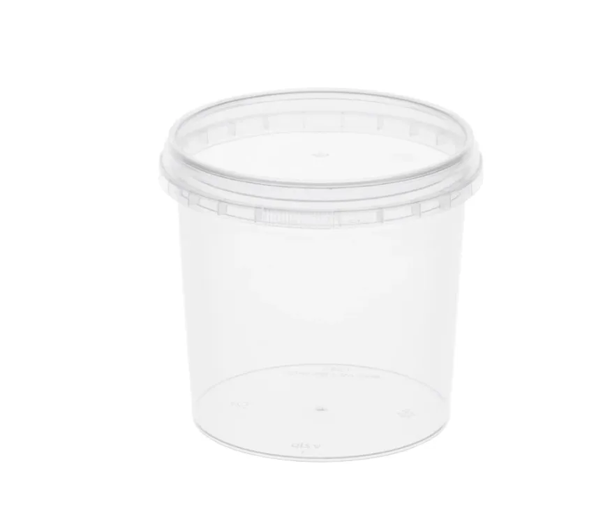 Контейнер п/п 0,400л. круглый, d-95мм, с прозрачной крышкой, код: 37800