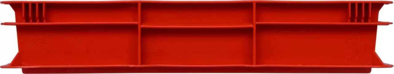 Ящик сплошной 600×400×75 мм, объем 15 л., арт.: 424, красный, код: 06179
