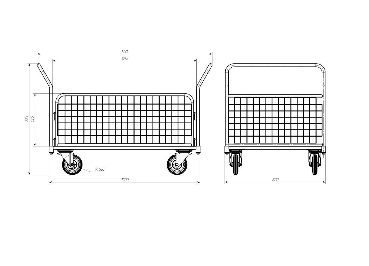 Тележка складская
