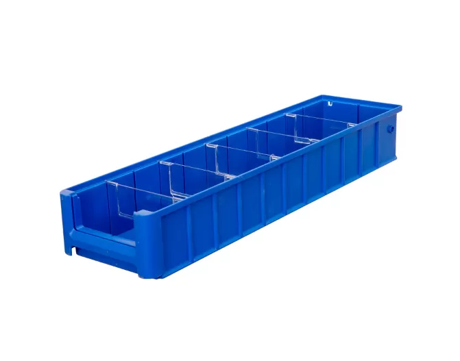 Ящик сплошной 600×156×90 мм, объем 8.42 л., арт.: SK 61509, синий, код: 12383