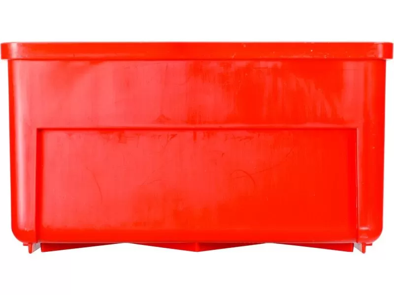 Ящик сплошной 300×185×100 мм, объем 5.55 л., арт.: 6002, красный, код: 10555