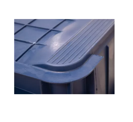 Ящик сплошной 710×500×455 мм, объем 122 л., арт.: 425, синий, код: 00964