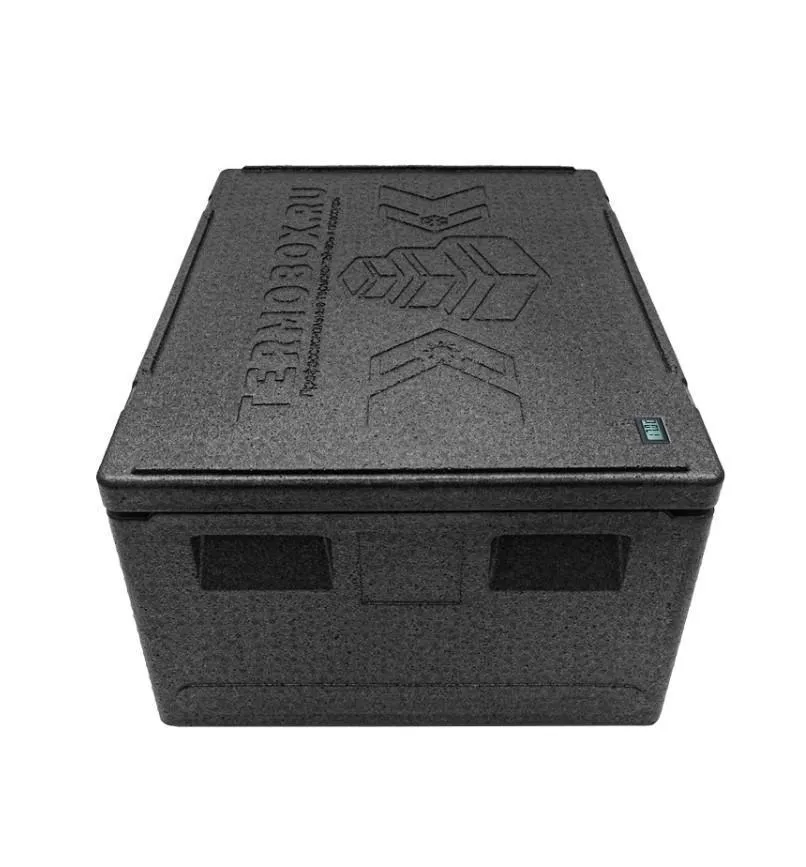 Контейнер 600х400х320 109л. изотермический, с датчиком температуры, с крышкой, плотность 55, код: 40424