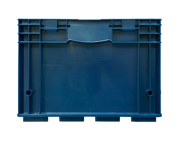 Ящик 6429 R-KLT 594х396х280, объем 48, синий, код:20842