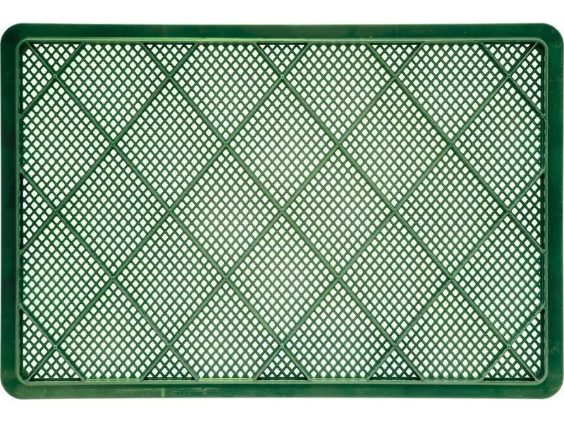 Ящик перфорированный 600×400×140, арт.: 705.01.03, объём 27, зелёный, код: 17413