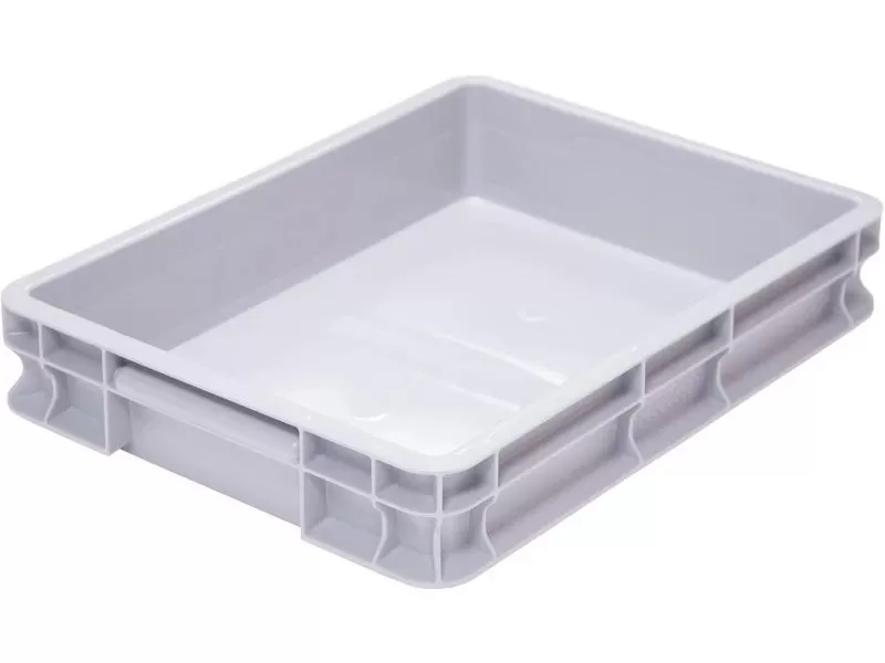 Ящик сплошной 400×300×75 мм, объем 6.4 л., арт.: 700.03.02 ГД, серый, код: 27597