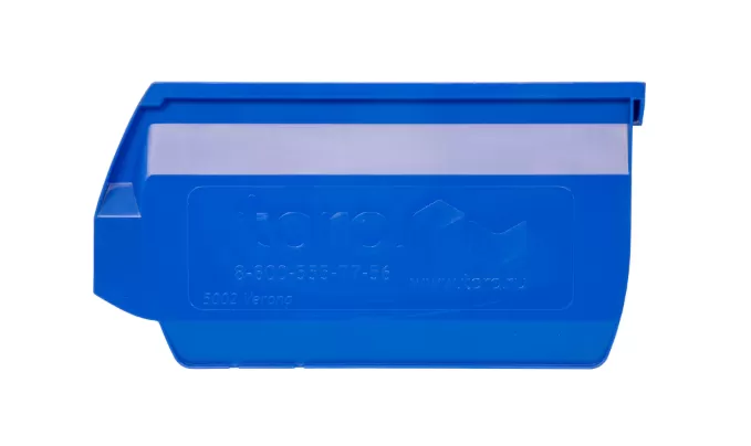 Ящик сплошной 250×150×130 мм, объем 4.88 л., арт.: 5002, синий, код: 10035