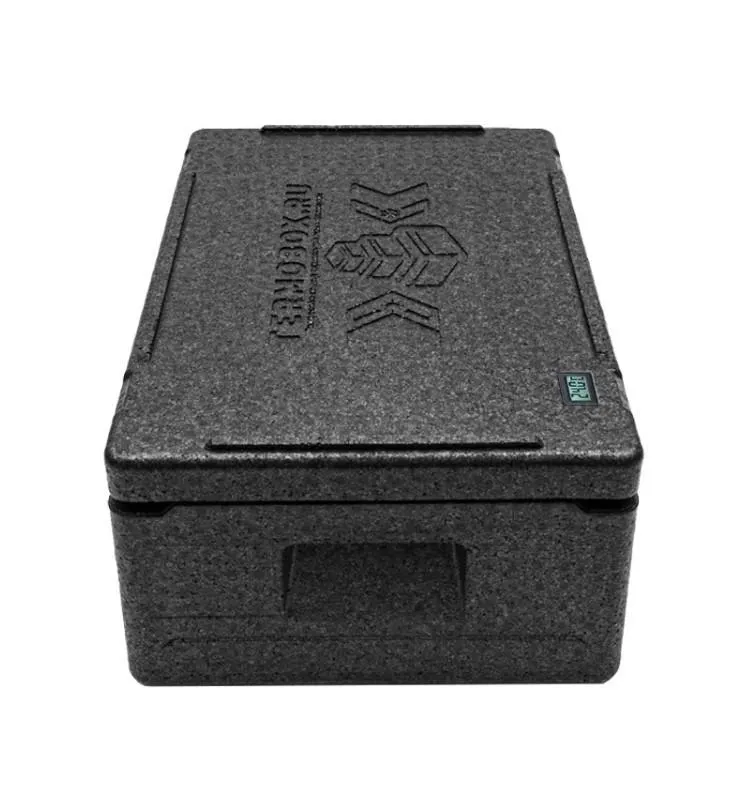 Контейнер 600х400х240 32л. изотермический, с датчиком температуры, с крышкой, плотность 55, код: 40421