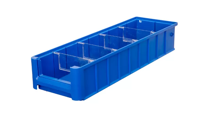 Ящик сплошной 500×155×90 мм, объем 6.98 л., арт.: SK 51509, синий, код: 12378