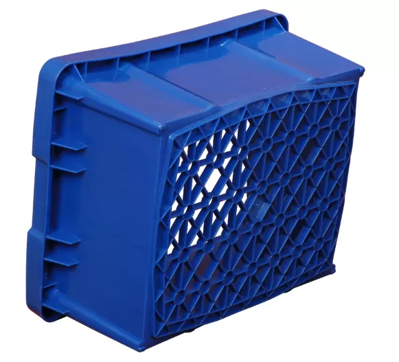 Ящик перфорированный 480×393×220 мм, объем 30 л., арт.: 304 м, синий, код: 00406
