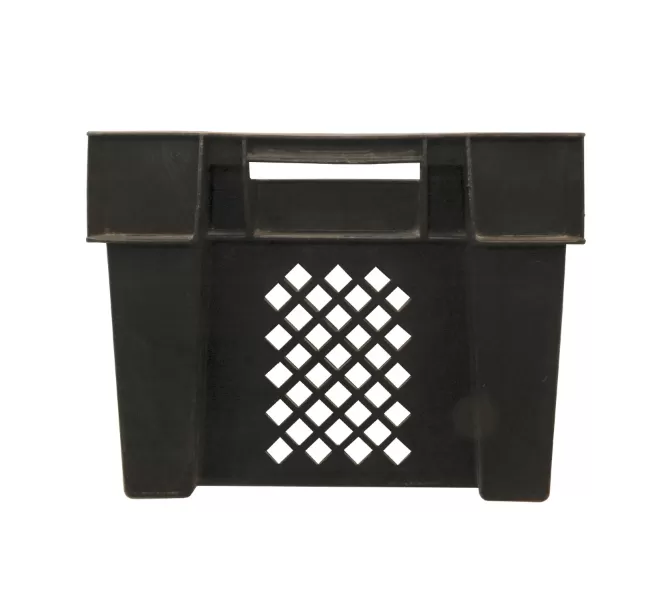 Ящик перфорированный 600×400×300, арт.: 108, объём 50, чёрный, код: 18273