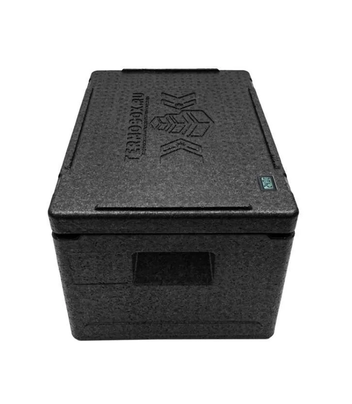 Контейнер 400х300х270 18л. изотермический, с датчиком температуры, с крышкой, плотность 55, код: 40417