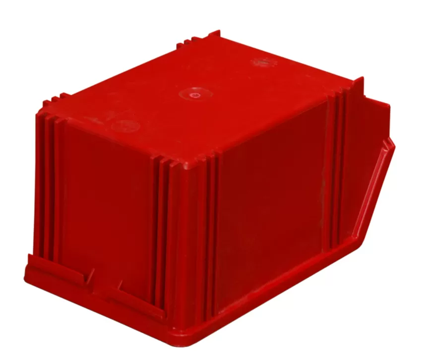 Ящик сплошной 250×148×130 мм, объем 4.81 л., арт.: 7967, красный, код: 00565