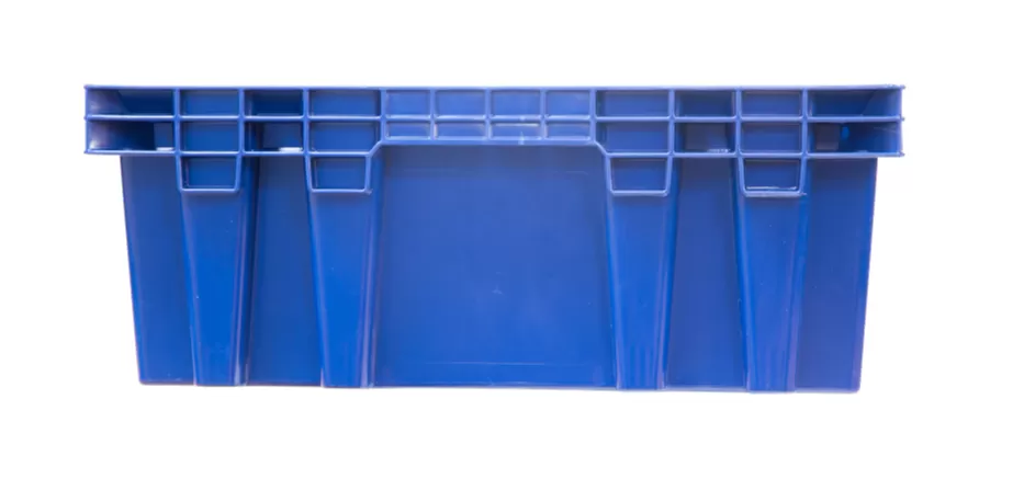 Ящик перфорированный 600×400×152, арт.: 403-2, объём 27, синий, код: 17741