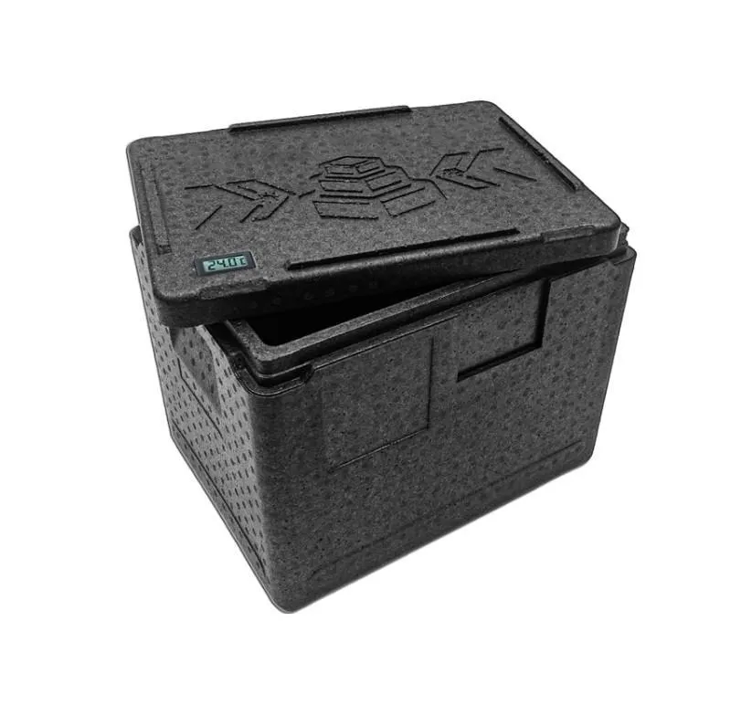 Контейнер 400х300х320 22л. изотермический, с датчиком температуры, с крышкой, плотность 55, код: 40420