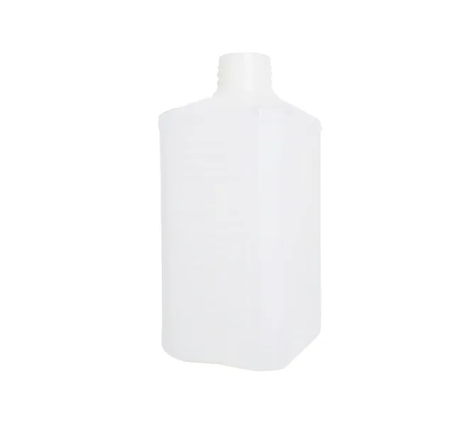 Бутыль п/э 0,5л. Г 28, прямоугольная, с глянцевой пробкой "Флип-топ" Н-24,5 мм, код: 39647