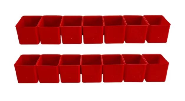 Комплект ящиков 70х53х50 для метизов, с планкой, 14 шт., код: 36992