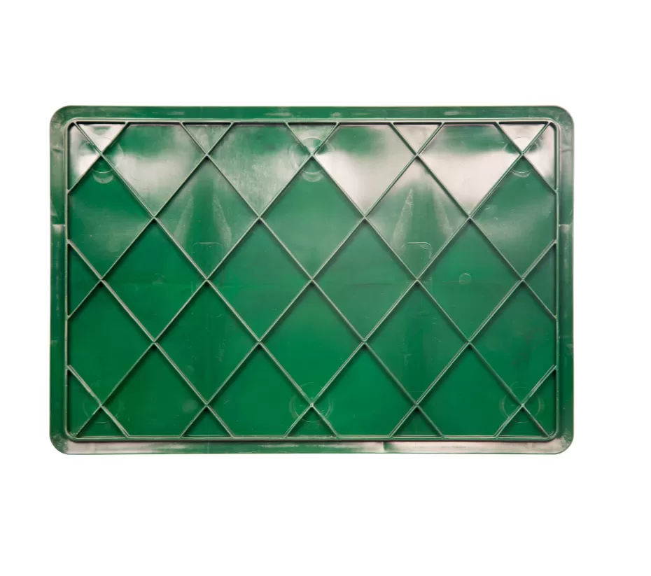 Ящик перфорированный 600×400×140 мм, объем 27 л., арт.: 705.02.01, зелёный, код: 16402