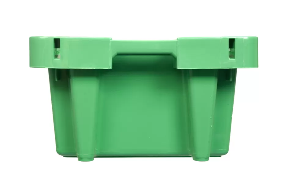 Ящик сплошной 800×400×225 мм, объем 72 л., арт.: 211, зелёный, код: 05551